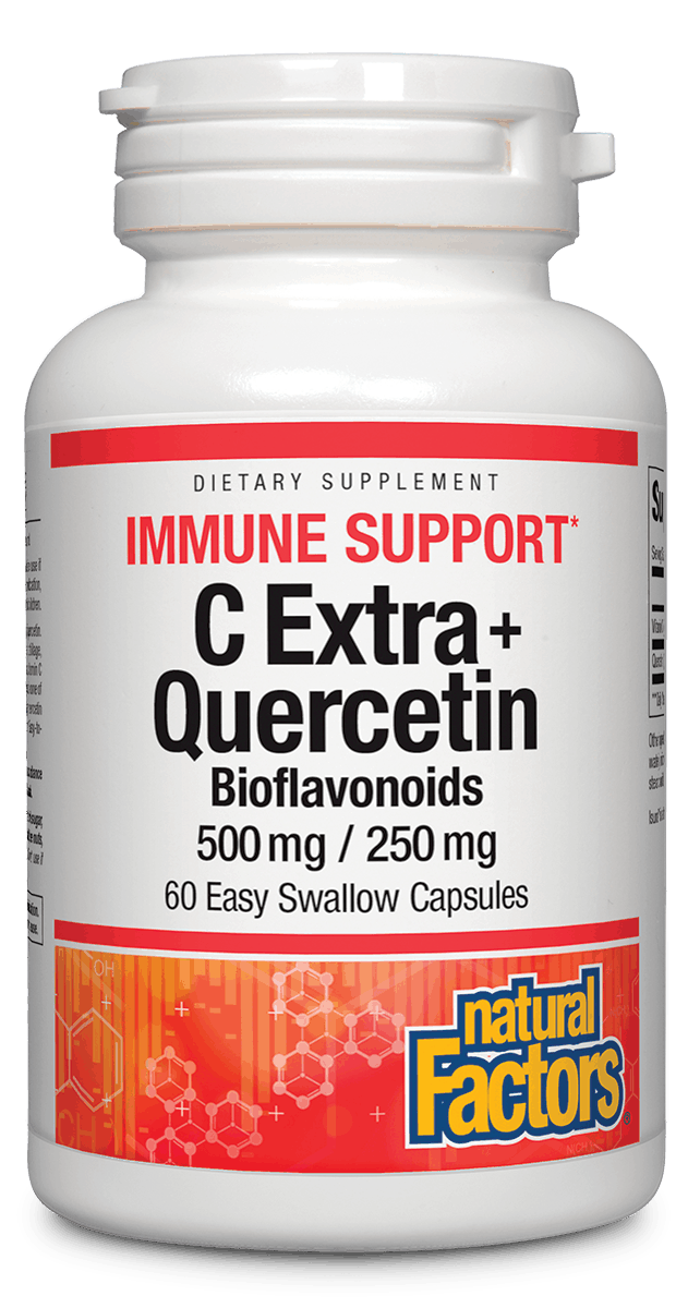 Natural Factors C Extra + Quercetin 60 Vegcaps