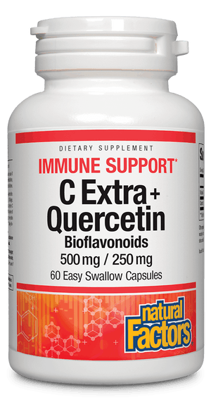 Natural Factors C Extra + Quercetin 60 Vegcaps