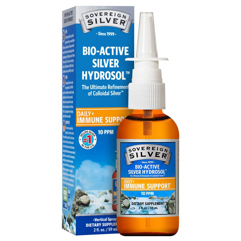 Sovereign Silver Bio-Active Hydrosol 2 oz. Vertical Spray