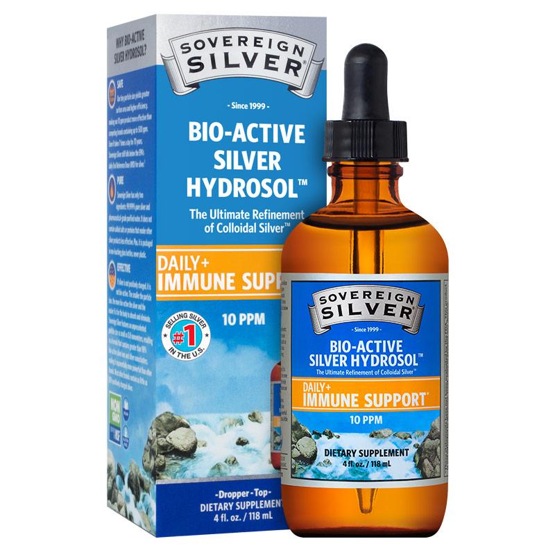 Sovereign Silver Bio-Active Hydrosol Dropper Top 4oz