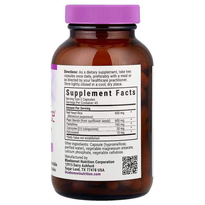 Supplement Facts for Bluebonnet Cholesterice Vegcaps