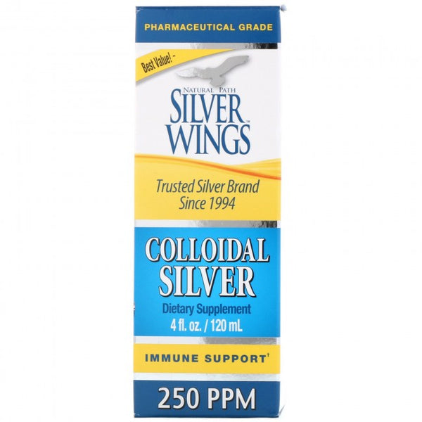 Silver Wings Colloidal Silver 250 PPM 4 oz. Dropper
