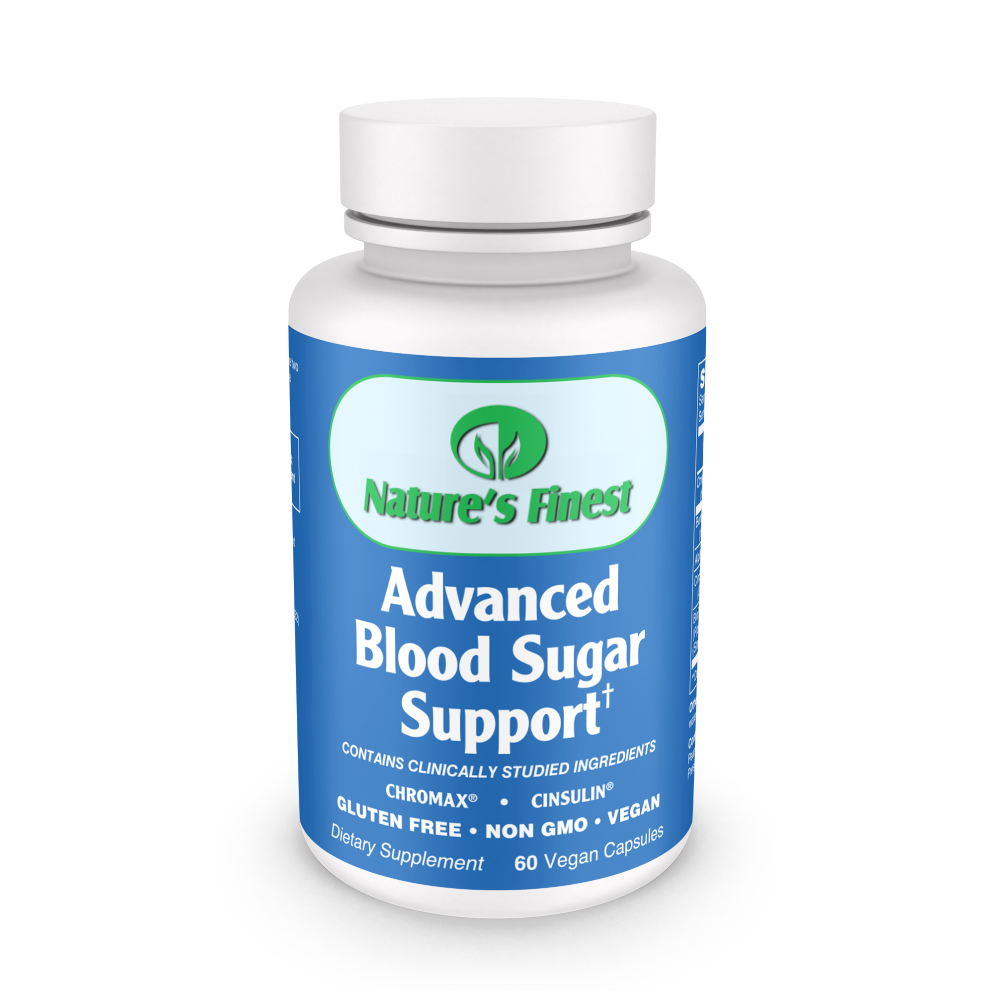 Nature's Finest Advanced Blood Sugar Support - 60 Capsules