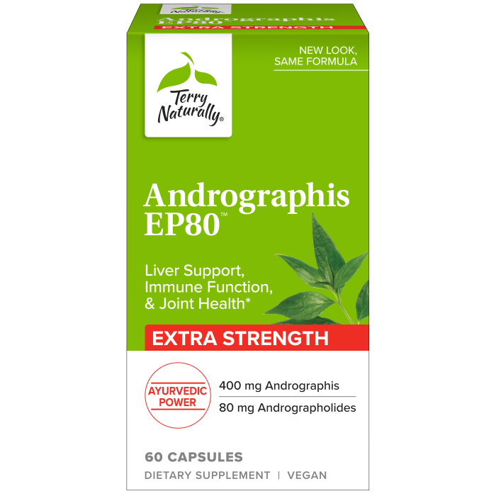 Terry Naturally Andrographis EP80™ Extra Strength 60 Capsules