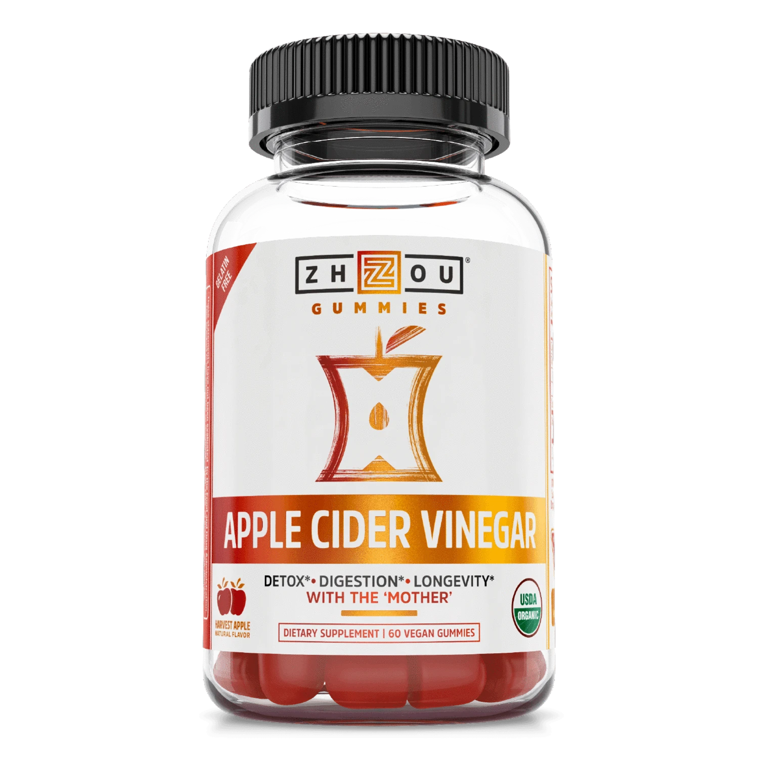 Zhou Apple Cider Vinegar 60 Vegan Gummies