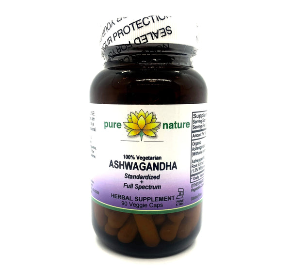 Pure Nature Ashwagandha (Organic) 90 Veg Caps