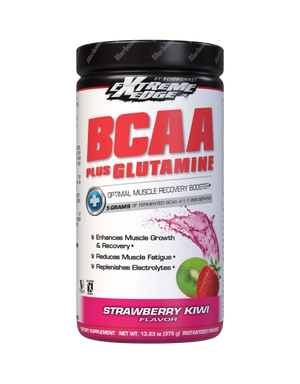 Bluebonnet Extreme Edge BCAA plus Glutamine Powder Strawberry Kiwi 13.23oz