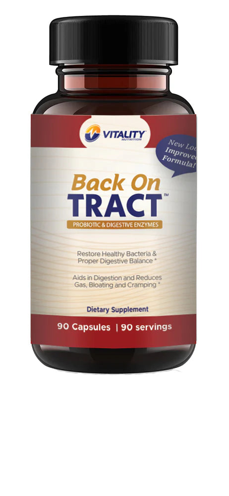 Vitality Nutrition Back on Tract Digestive Support - 90 Capsules