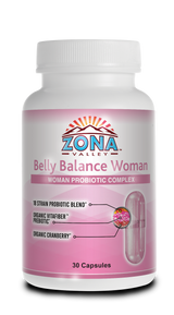 Zona Valley Belly Balance Women's Probiotic - 30 Capsules