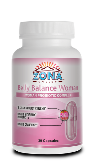Zona Valley Belly Balance Women's Probiotic - 30 Capsules