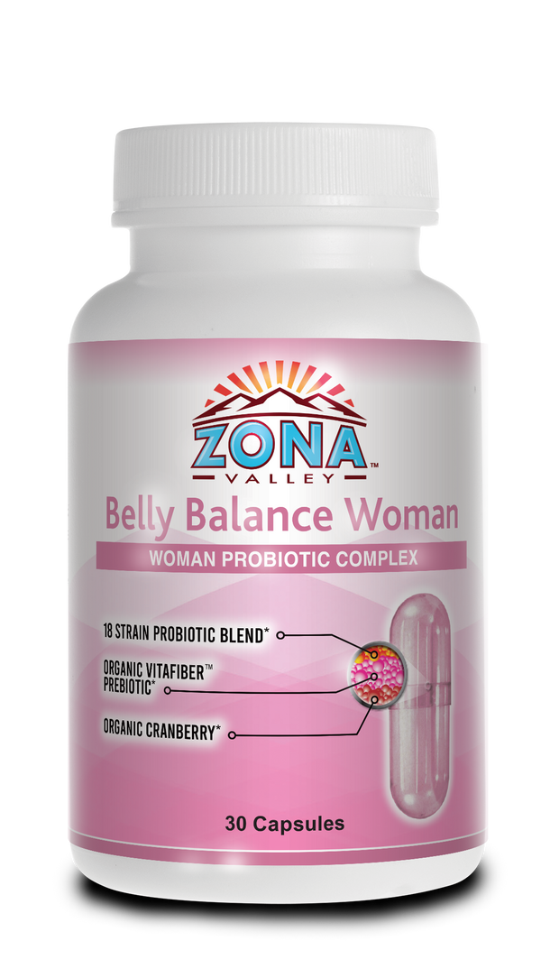 Zona Valley Belly Balance Women's Probiotic - 30 Capsules