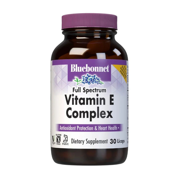 Bluebonnet Full Spectrum Vitamin E Complex, 30 licaps