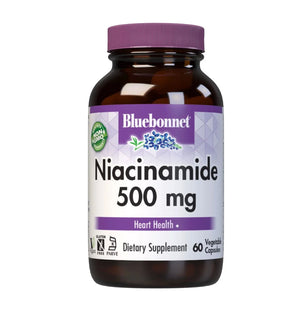 Bluebonnet Niacinamide 500 mg, 60 caps