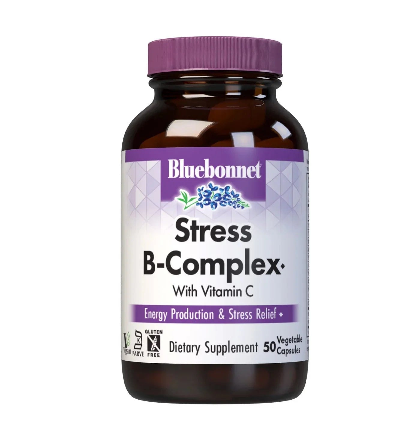 Bluebonnet Stress B-Complex with Vitamin C, 50 caps