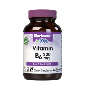 Bluebonnet Vitamin B6, 200mg, 90 caps