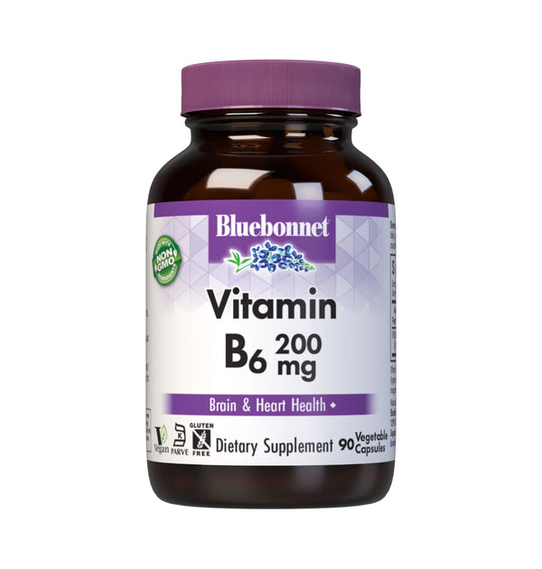 Bluebonnet Vitamin B6, 200mg, 90 caps
