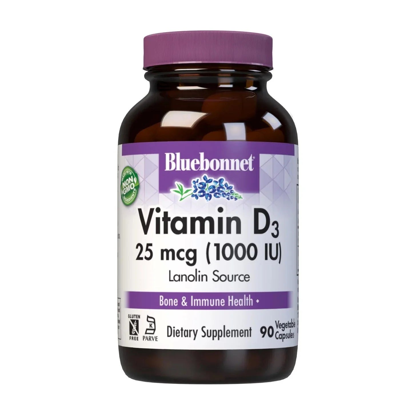 Bluebonnet Vitamin D3, 25 mcg (1000 IU), 250 softgels