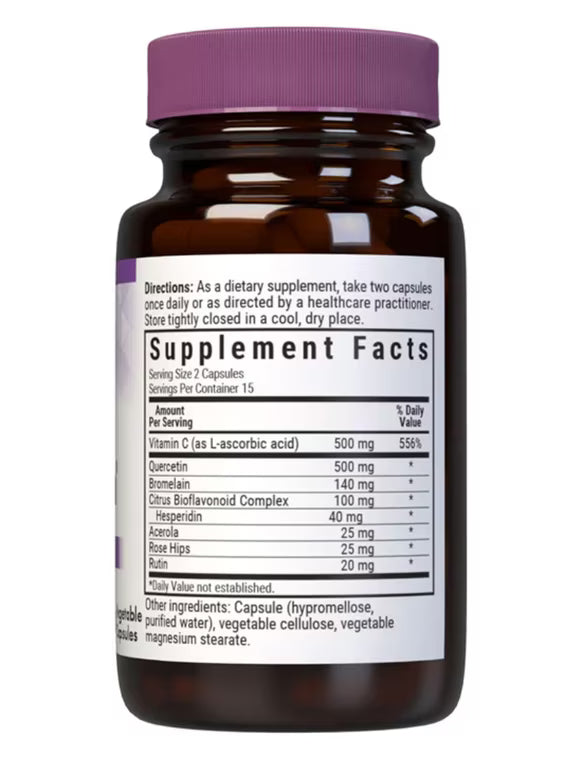 Supplement Facts for Bluebonnet Super Quercetin, 30 vcaps