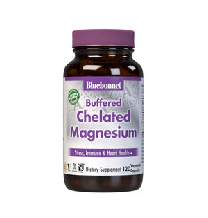 Bluebonnet Buffered Chelated Magnesium - 120 Veg Caps