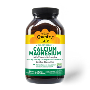Country Life Calcium Magnesium with Vitamin D Capsules