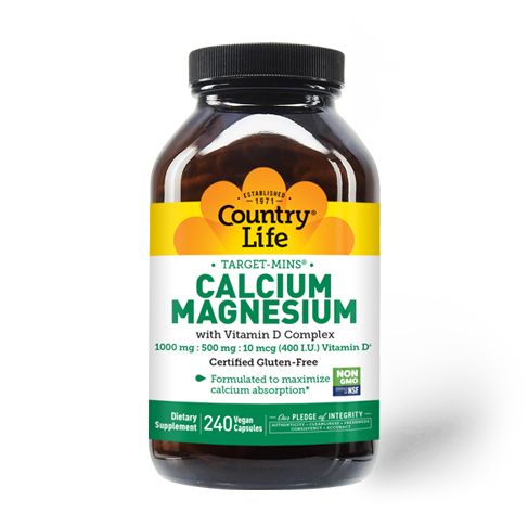 Country Life Calcium Magnesium with Vitamin D Capsules