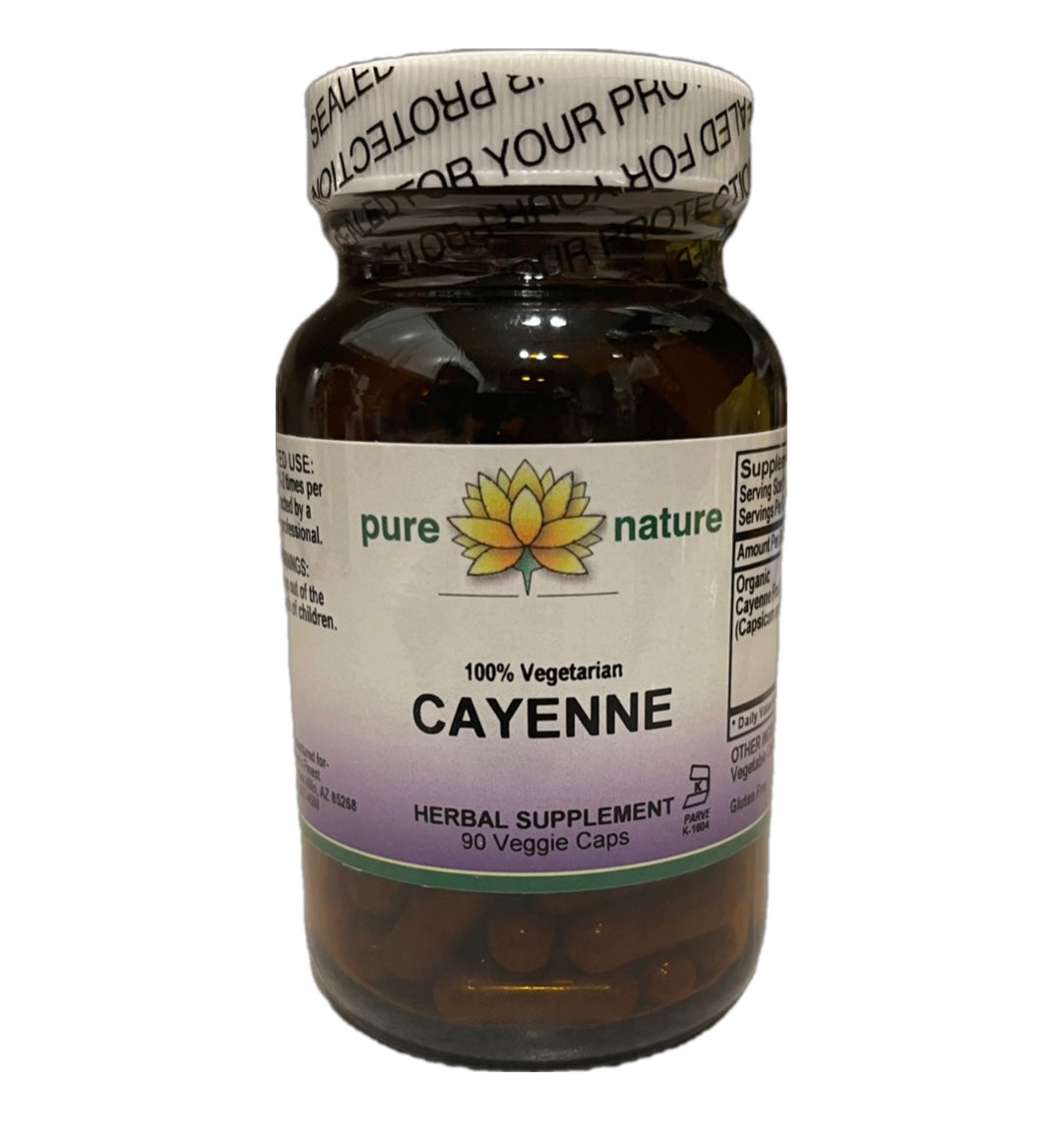 Pure Nature Cayenne (Organic) 90 Veg Caps