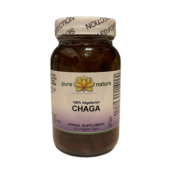 Pure Nature Chaga Mushroom (Organic) 60 Veg Caps