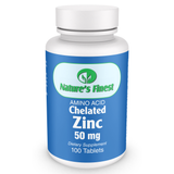 Nature's Finest Chelated Zinc 50mg - 100 Tablet