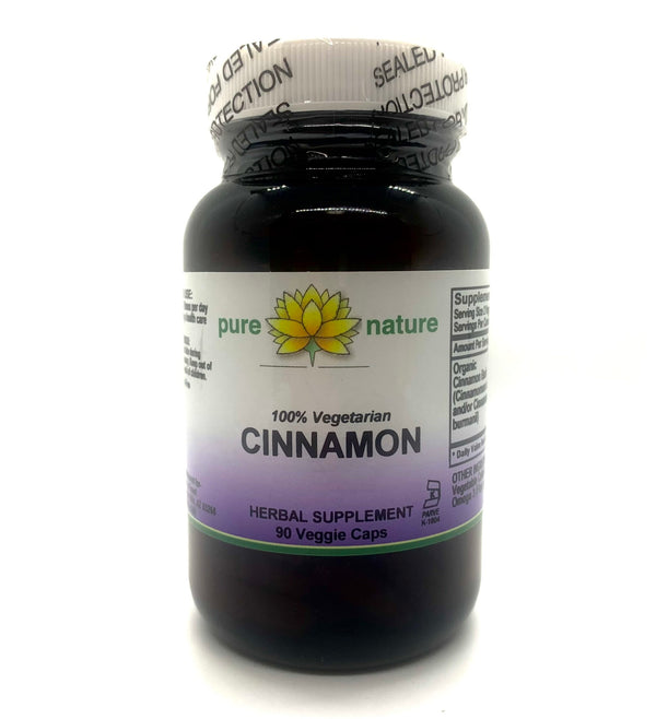 Pure Nature Cinnamon (Organic) 90 Veg Caps