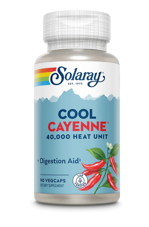 Solaray Cool Cayenne 40,000 HU - 90 Capsules