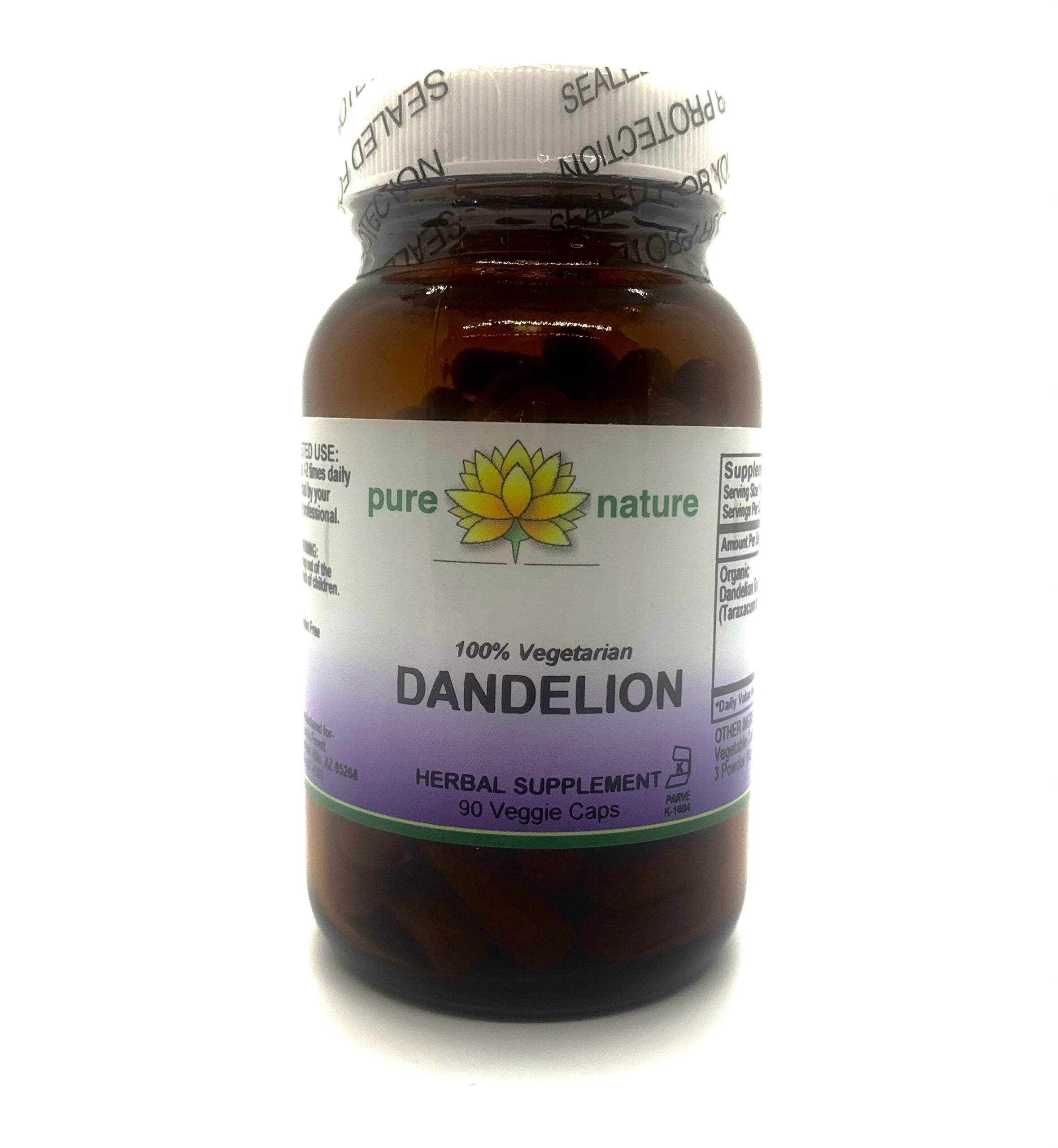 Pure Nature Dandelion (Organic) 90 Veg Caps