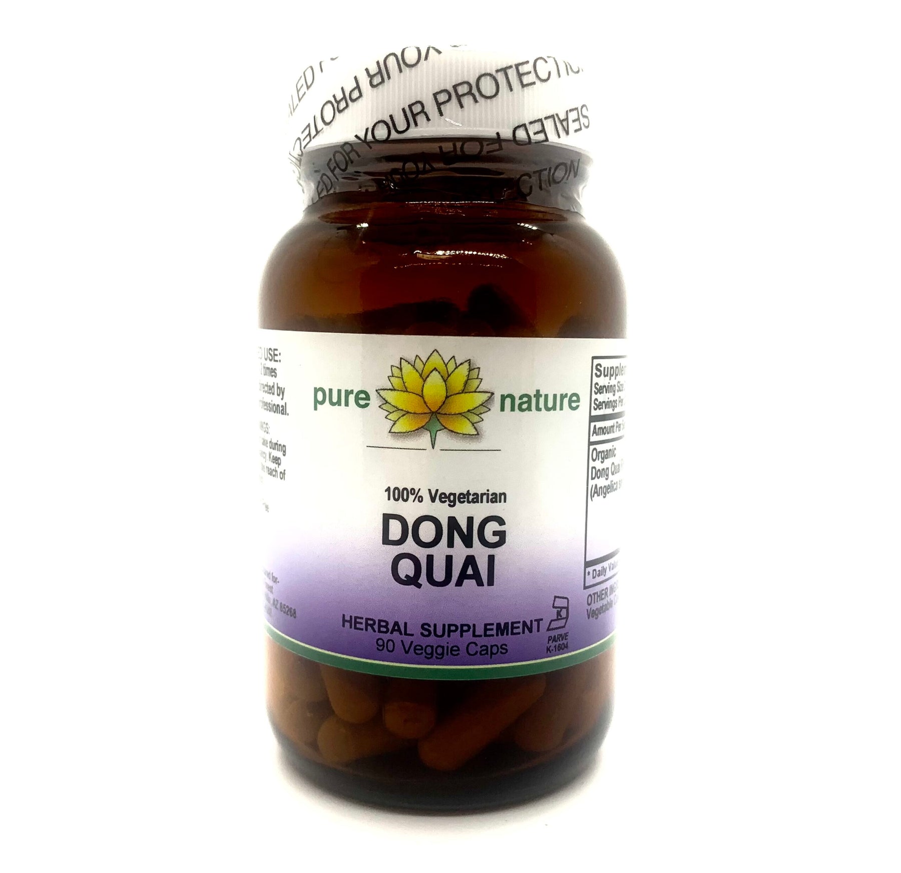 Pure Nature Dong Quai (Organic) 90 Veg Caps