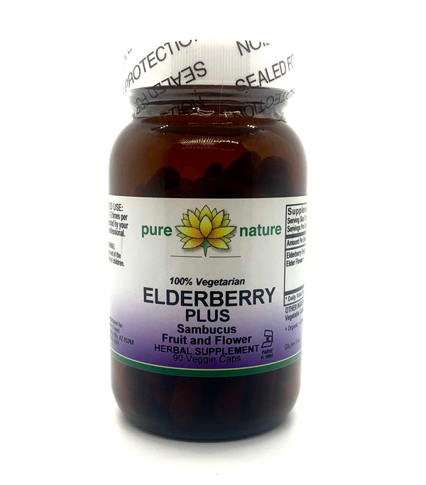 Pure Nature Elderberry Plus (Organic) 90 Veg Caps