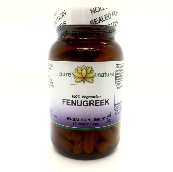 Pure Nature Fenugreek (Organic) 90 Veg Caps