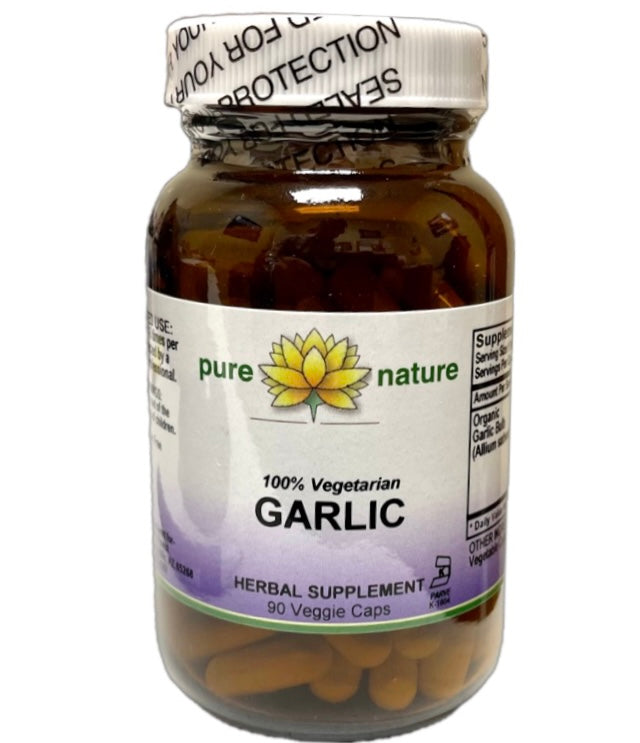 Pure Nature Garlic (Organic) 90 veg caps