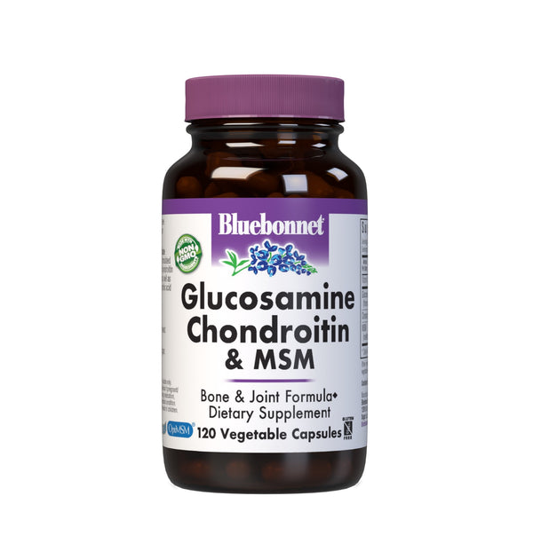 Bluebonnet Glucosamine Chondroitin Plus MSM Vegcaps