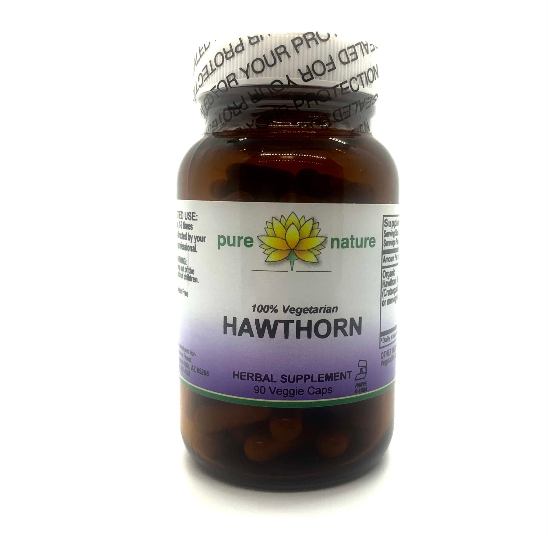 Pure Nature Hawthorn (Organic) 90 Veg Caps