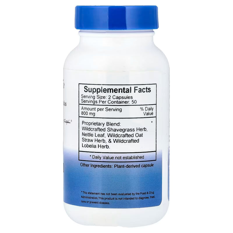 Supplement Facts for Dr. Christopher's Herbal Calcium - 100 Capsules