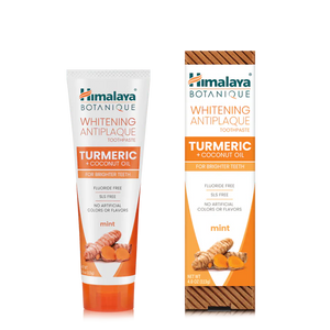 Himalaya Botanique Turmeric + Coconut Oil Whitening Toothpaste, Mint