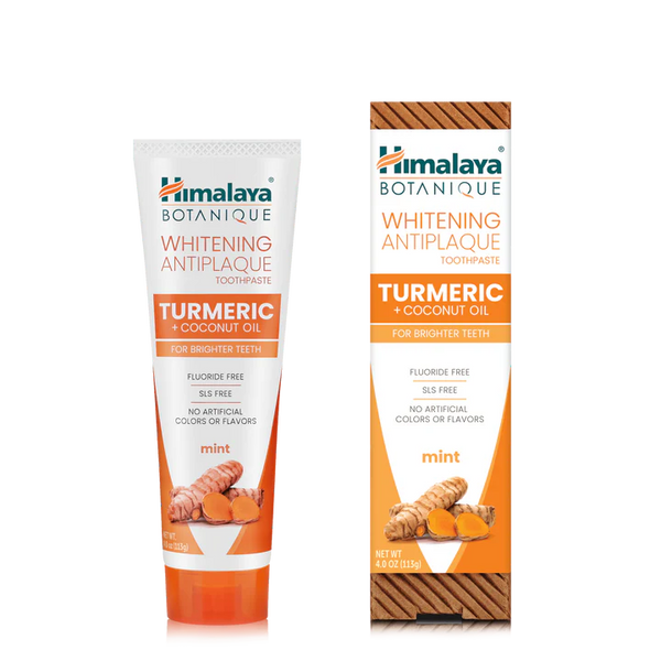 Himalaya Botanique Turmeric + Coconut Oil Whitening Toothpaste, Mint