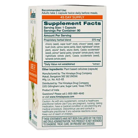 Supplement Facts for Himalaya LiverCare