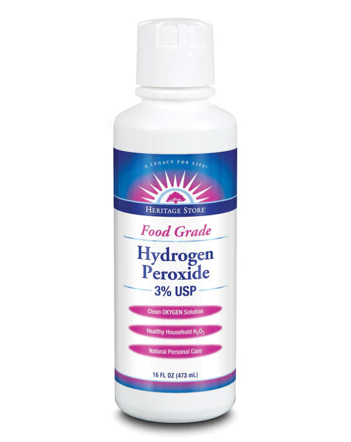 Heritage Store Food Grade Hydrogen Peroxide 3% - 16 fl oz