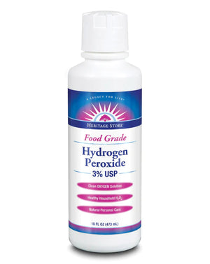 Heritage Store Food Grade Hydrogen Peroxide 3% - 16 fl oz
