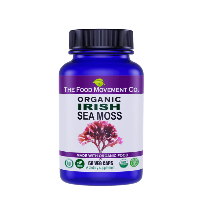 The Food Movement Co. Organic Irish Sea Moss - 60 veg caps