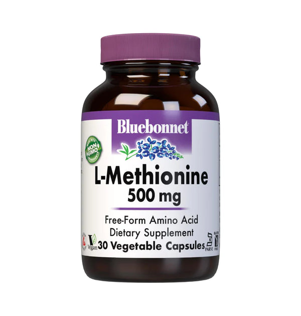 Bluebonnet L-Methionine 500mg - 30 Capsules