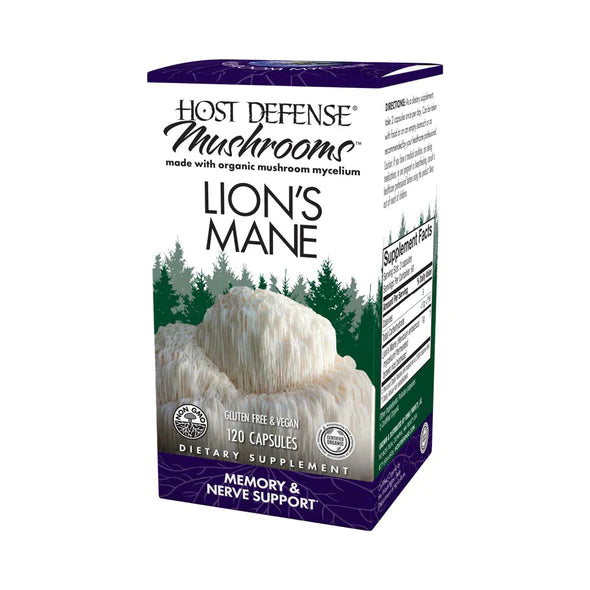 Host Defense Lion's Mane - 120 Veg Caps