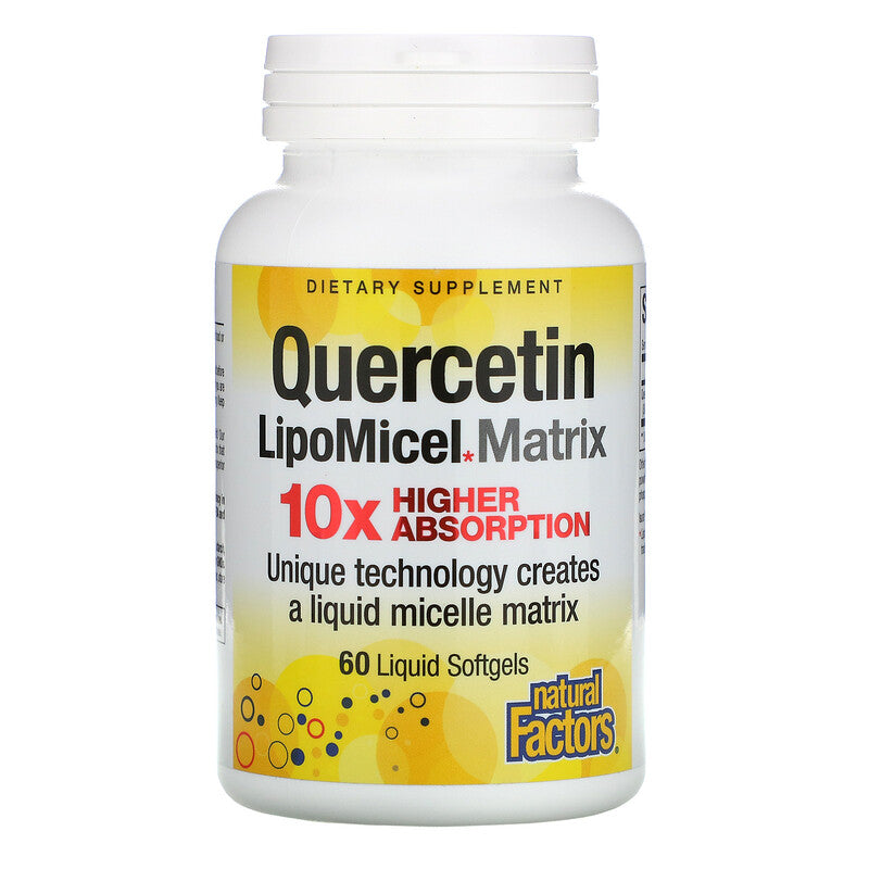 Natural Factors LipoMicel Matrix Quercetin 60 softgels