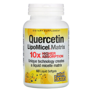Natural Factors LipoMicel Matrix Quercetin 60 softgels