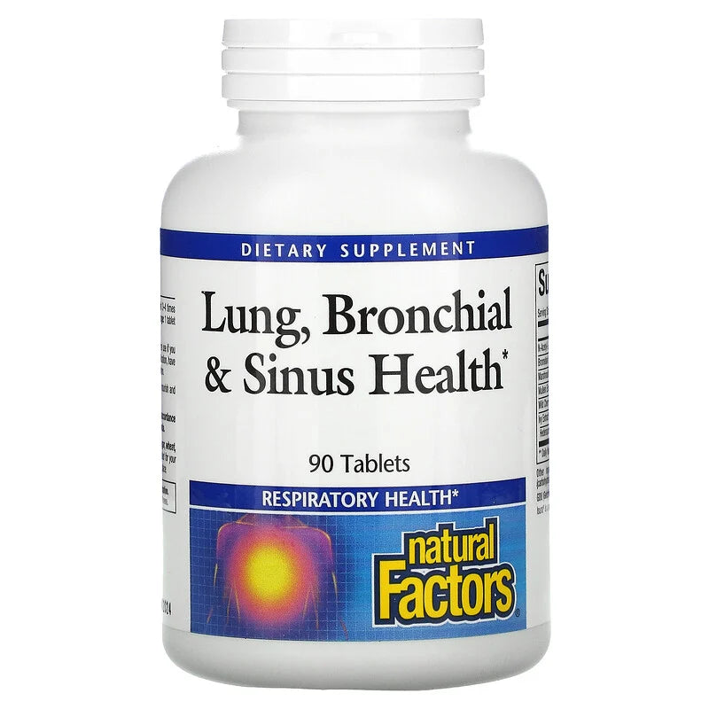 Natural Factors Lung, Bronchial, & Sinus Health - 90 tabs