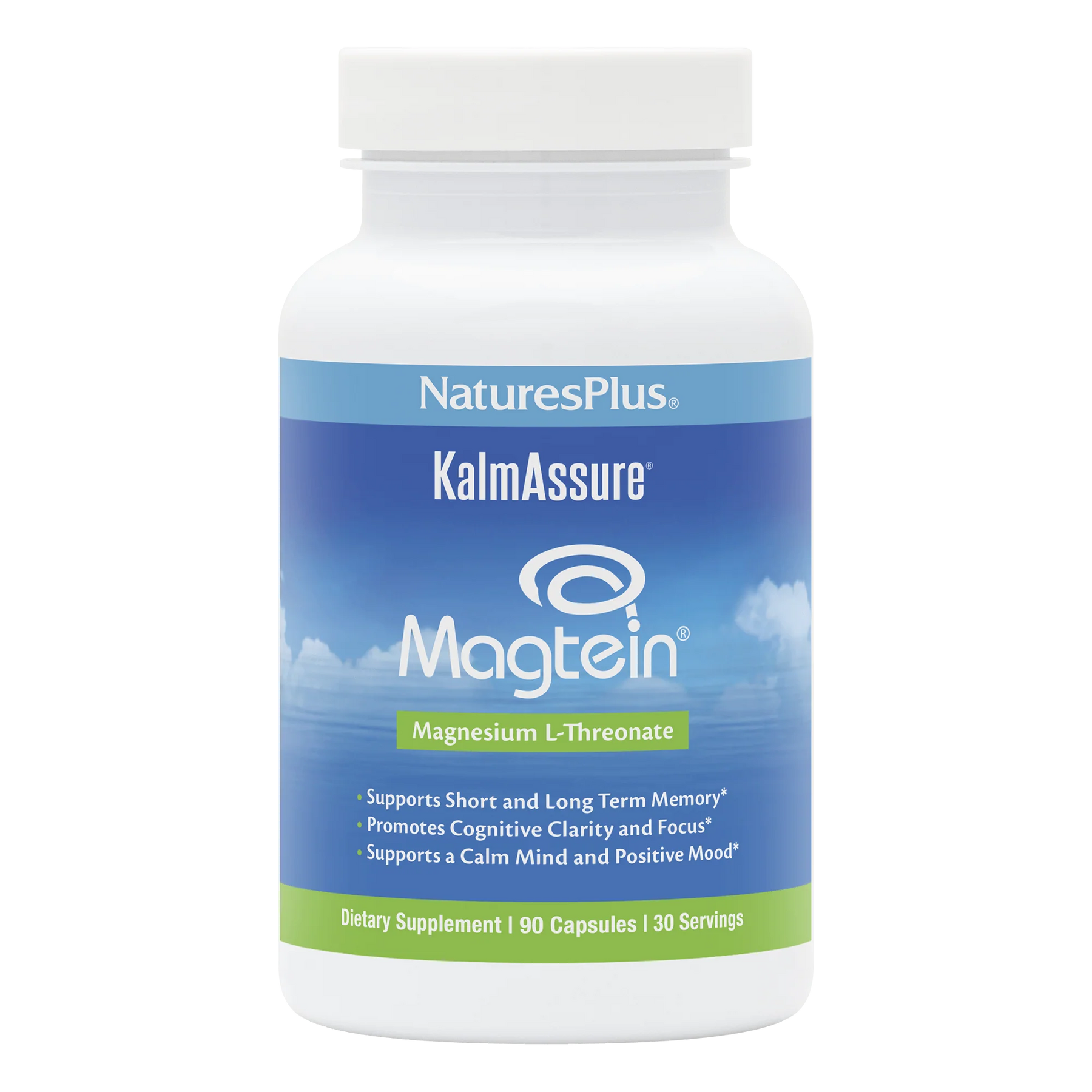 Nature's Plus KalmAssure® Magtein® Magnesium L-Threonate - 90 Capsules